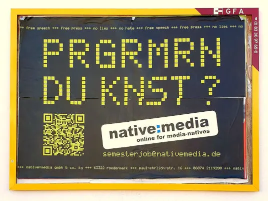 Semesterjob Plakat