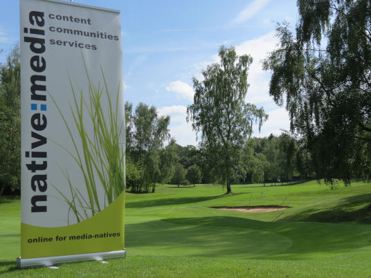 Golf-Green beim native:media Bembel-Cup